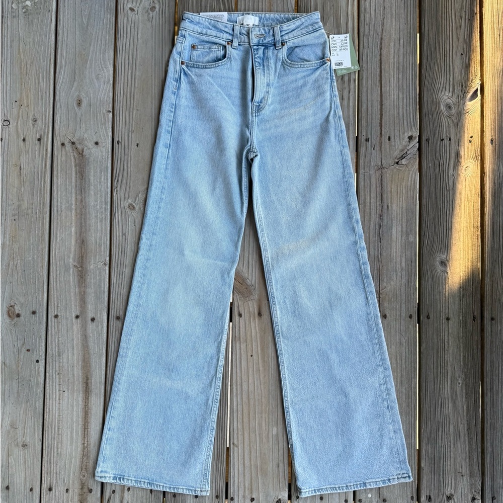 H&M High Waist Wide Jeans